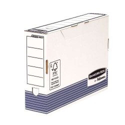 Fellowes Bankers Box Caja de Archivo Definitivo 80mm Folio - Medidas Internas 80x 360x255mm