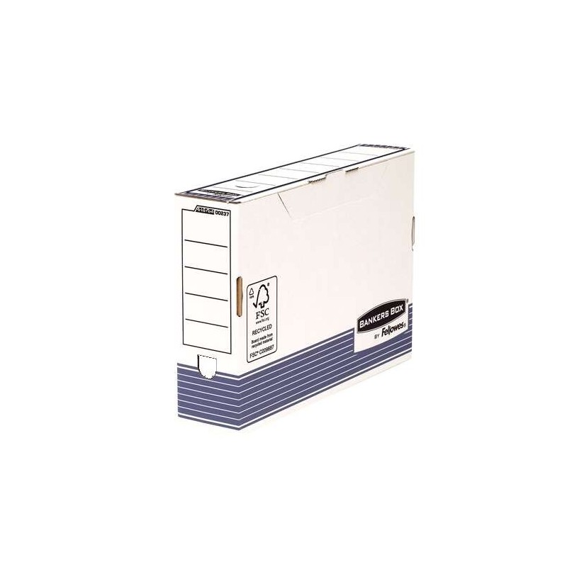 Fellowes Bankers Box Caja de Archivo Definitivo 80mm Folio - Medidas Internas 80x 360x255mm