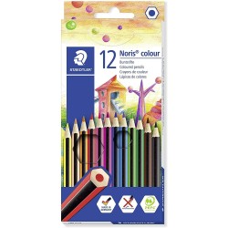 Staedtler Noris Colour 185 Confezione da 12 matite colorate esagonali